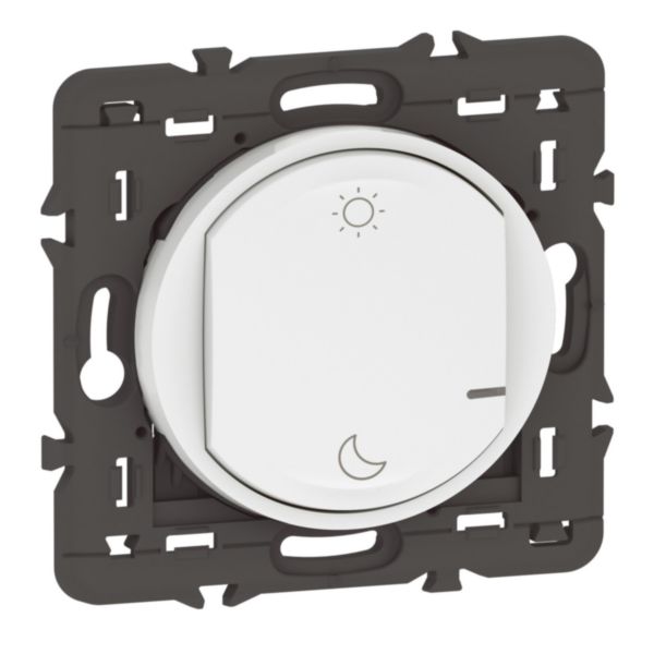 Commande sans fils 2 scénarios Lever/Coucher pour installation connectée Céliane with Netatmo - blanc sans plaque