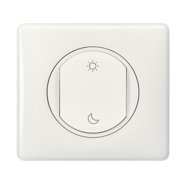 Commande Lever/Coucher sans fils, sans pile Self-e Céliane with Netatmo - enjoliveur blanc