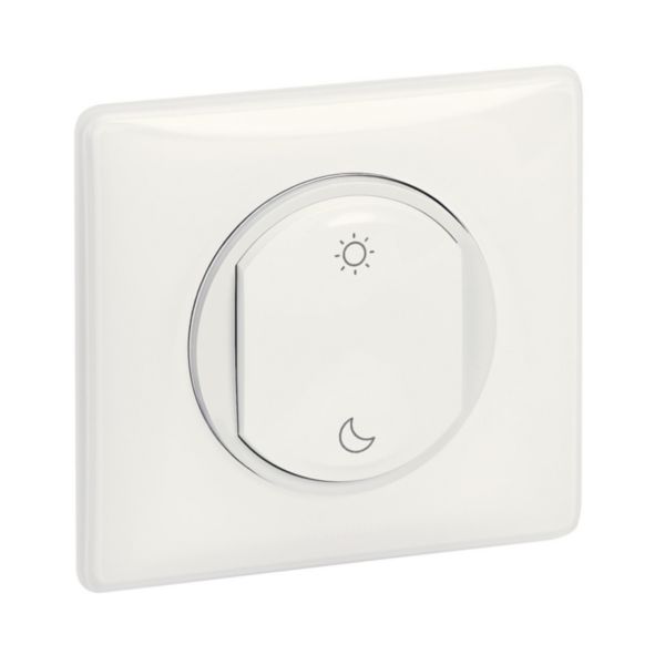 Commande Lever/Coucher sans fils, sans pile Self-e Céliane with Netatmo - enjoliveur blanc