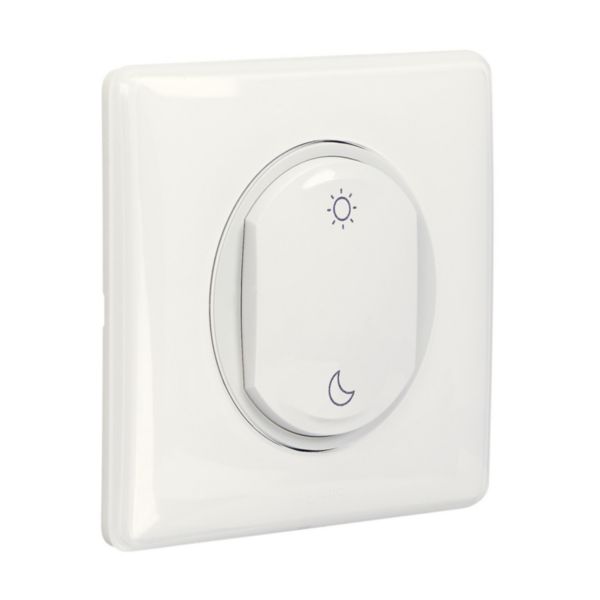 Commande Lever/Coucher sans fils, sans pile Self-e Céliane with Netatmo - enjoliveur blanc