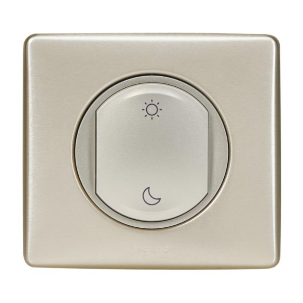 Commande Lever/Coucher sans fils, sans pile Self-e Céliane with Netatmo - enjoliveur titane