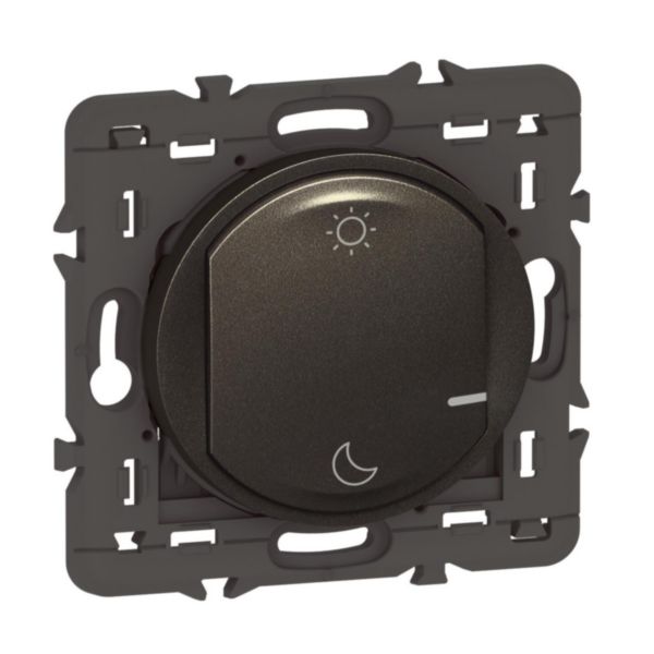 Commande sans fils 2 scénarios Lever/Coucher pour installation connectée Céliane with Netatmo - graphite sans plaque