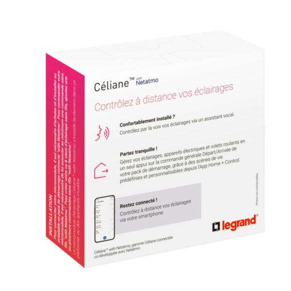 Interrupteur micromodule d'éclairage ON/OFF pour rendre votre éclairage connecté installation with Netatmo