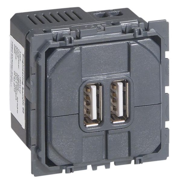 Prise double USB Céliane Type-A 2,4A 15W