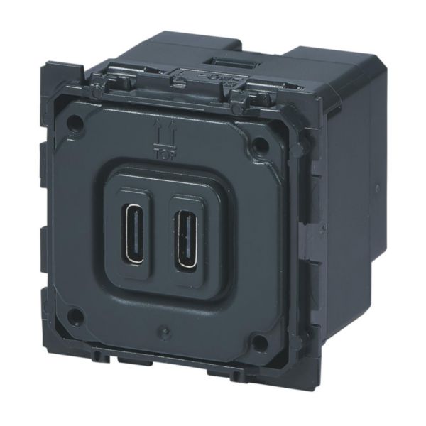 Prise double USB Céliane Type-C 3A 15W