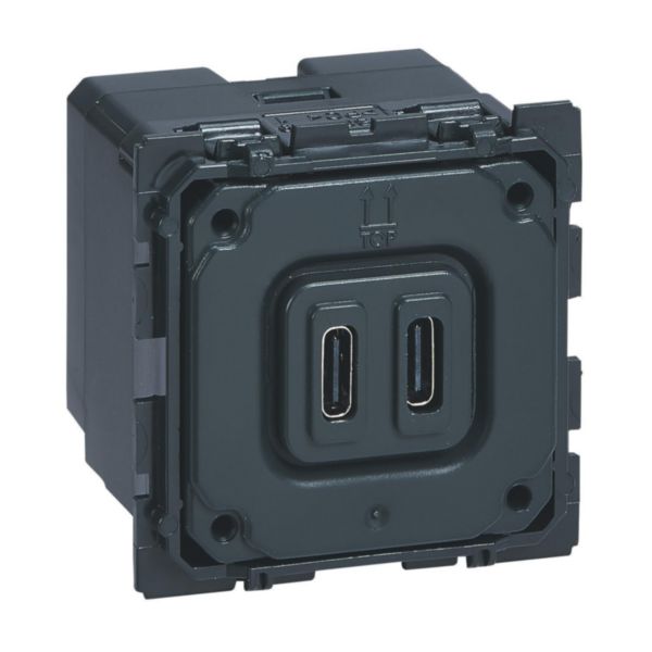 Prise double USB Céliane Type-C 3A 15W