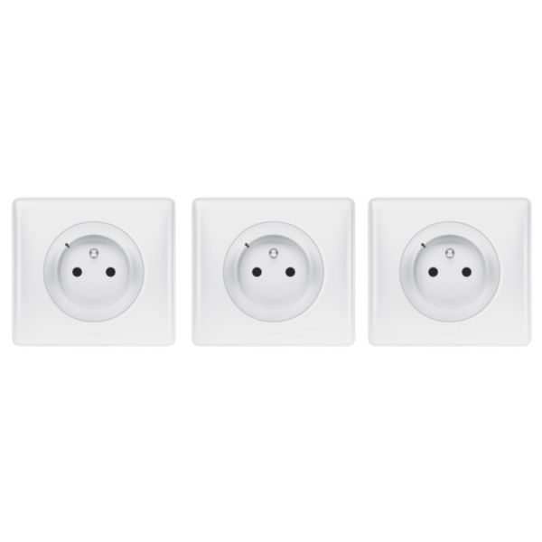 Lot de 3 prises télécommandables intérieur LEXMAN, 3000 W