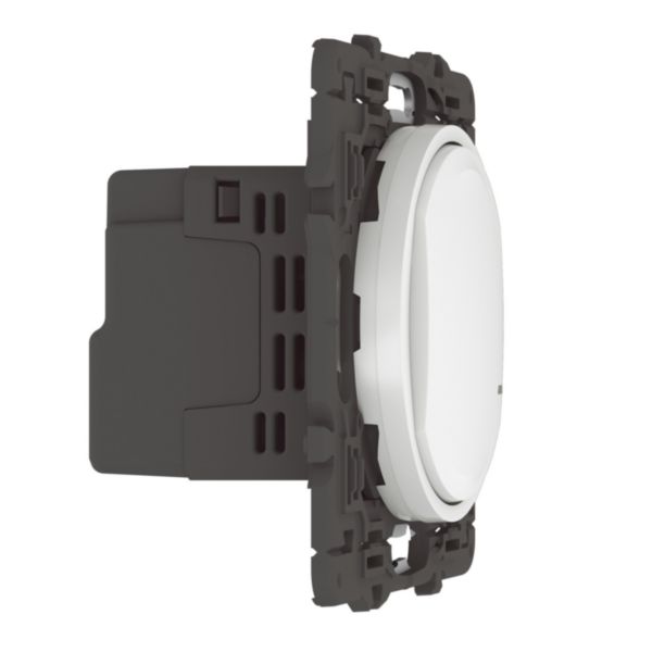 Interrupteur filaire connecté sans neutre avec option variateur Céliane with Netatmo 5W à 125W LED - blanc sans plaque