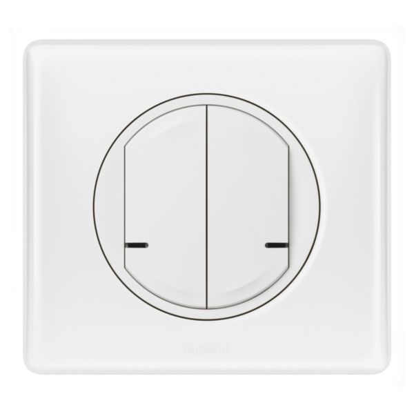 Interrupteur double sans fils pour installation connectée Céliane with Netatmo avec plaque Laqué Blanc:th_LG-067724-WEB-F.jpg