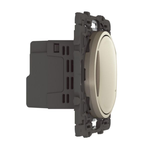 Interrupteur filaire connecté sans neutre avec option variateur Céliane with Netatmo 5W à 125W LED - titane sans plaque