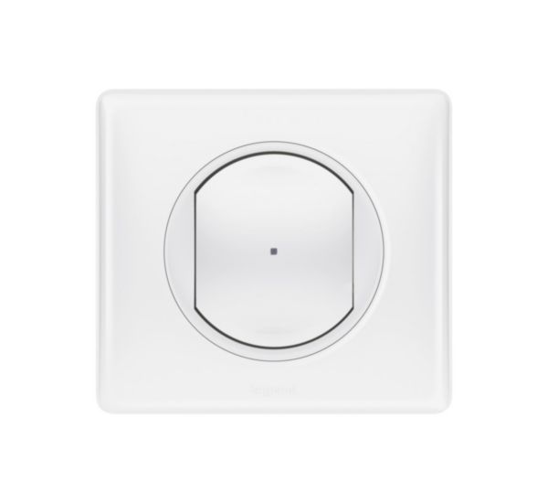 Interrupteur filaire connecté option variateur installation connectée Céliane with Netatmo avec Neutre 150W - blanc