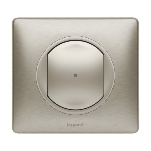 Interrupteur filaire connecté option variateur installation connectée Céliane with Netatmo avec Neutre 150W - titane