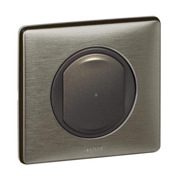 Interrupteur filaire connecté option variateur installation connectée Céliane with Netatmo avec neutre 150W - graphite
