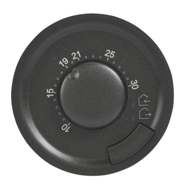 Enjoliveur Céliane pour thermostat d'ambiance - finition graphite