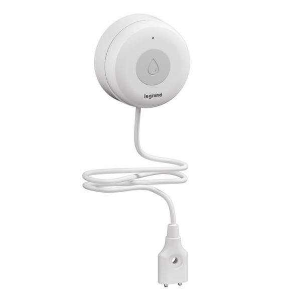 Capteur détection fuite d'eau connecté blanc
