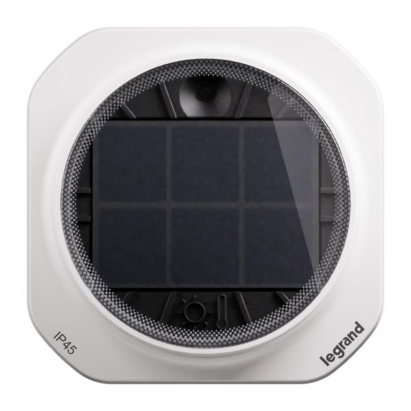 Capteur luminosité et température ext. solaire Plexo with Netatmo blanc