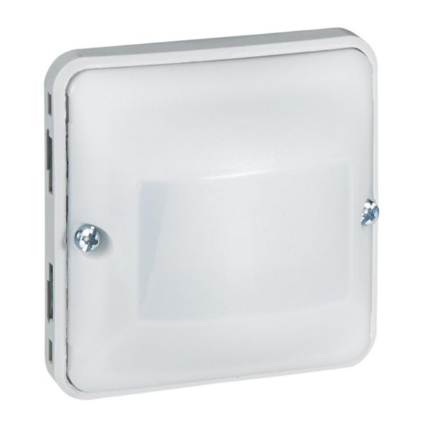 Détecteur de mouvements toutes lampes sans neutre 2 fils Plexo composable gris