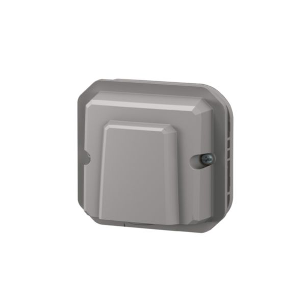 Sortie de câble étanche avec serre câbles Ø5mm à 13mm Plexo 16A 250V IP55 avec enjoliveur finition gris