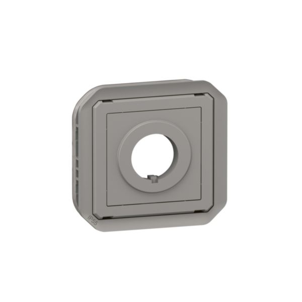 Adaptateur étanche Plexo pour fonctions Osmoz Ø22mm avec bague IP55 avec enjoliveur finition gris