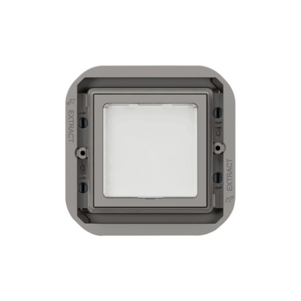 Voyant de balisage et de signalisation à LEDs étanche Plexo IP55 puissance 0,2W ou 1W enjoliveur finition gris et blanc