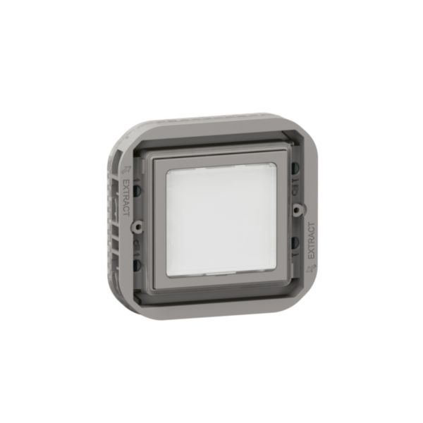 Voyant de balisage et de signalisation à LEDs étanche Plexo IP55 puissance 0,2W ou 1W enjoliveur finition gris et blanc