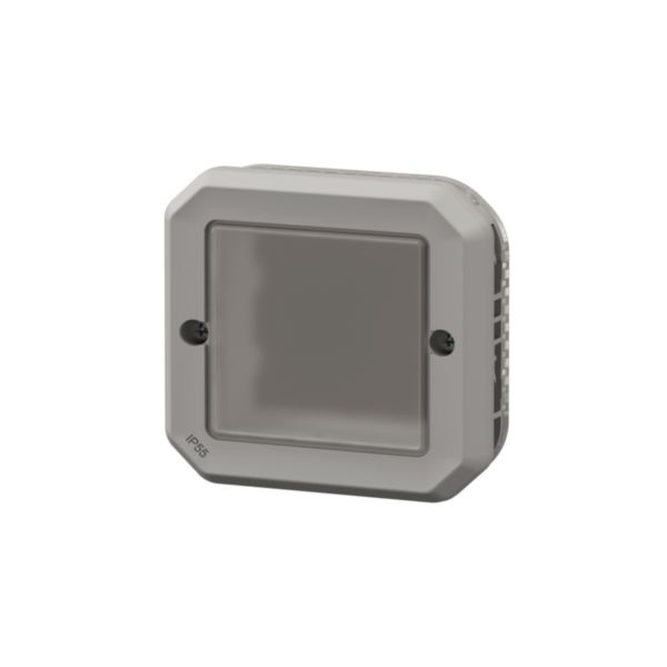 Adaptateur étanche Plexo IP55 pour fonction Mosaic - finition gris avec membrane souple