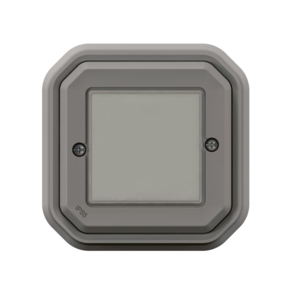 Commande sans fils, sans pile Self-e étanche Plexo with Netatmo IP55 pour éclairage et prise - complète gris