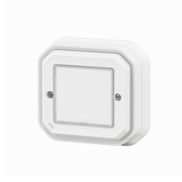 Commande sans fils, sans pile Self-e étanche Plexo with Netatmo IP55 pour éclairage et prise - complète blanc