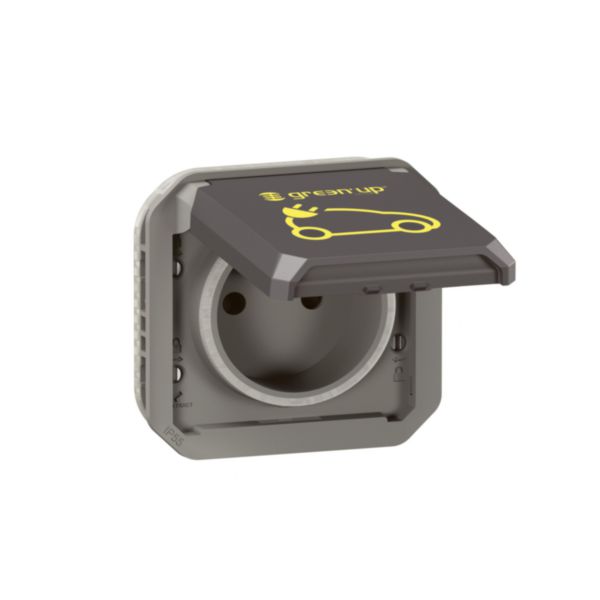 Prise de recharge pour véhicule électrique Green'up Access Plexo composable anthracite - 16A 230V - Page 2