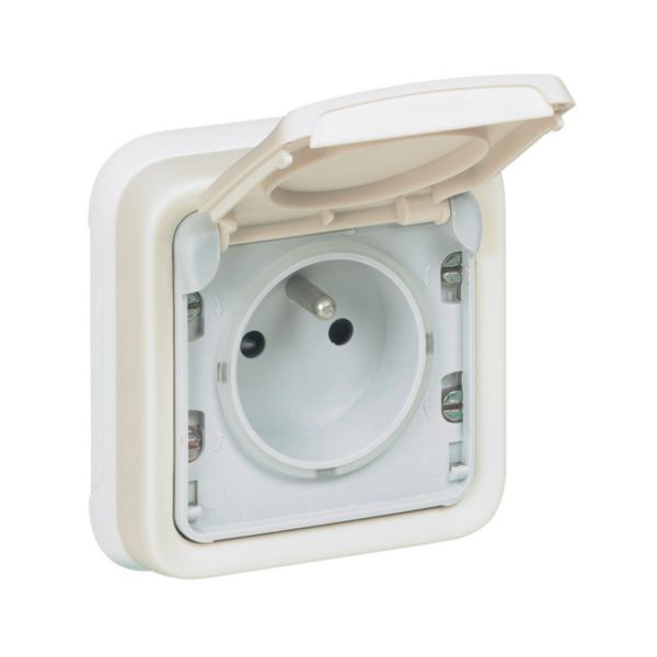 Prise de courant et volet de protection IP55 Plexo complet encastré - Blanc - Page 5