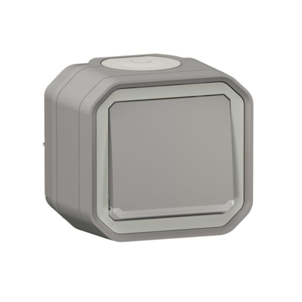 Poussoir lumineux étanche Plexo 10A livré complet avec voyant pour montage en apparent gris - Page 4