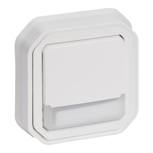 Poussoir inverseur lumineux étanche avec porte-étiquette Plexo - complet pour montage en encastré avec griffes Blanc - Page 5