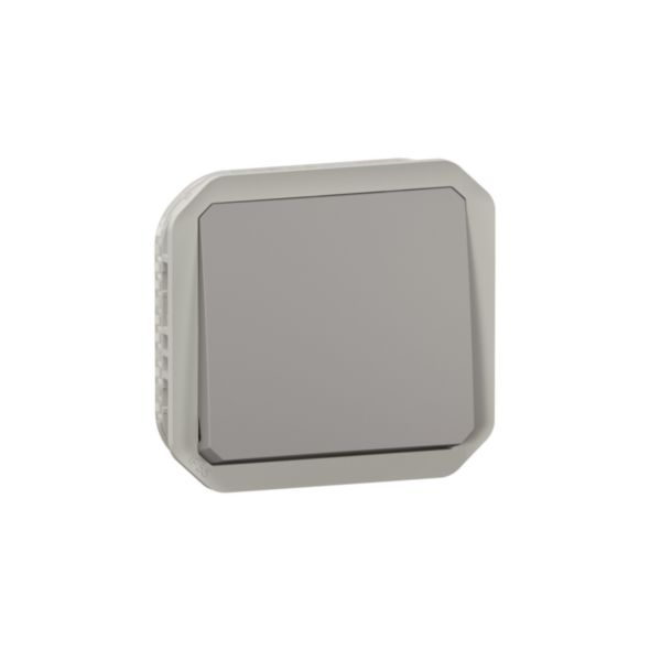 Poussoir simple étanche Plexo 10A à équiper d'un boitier ou d'une plaque support finition gris - Page 4