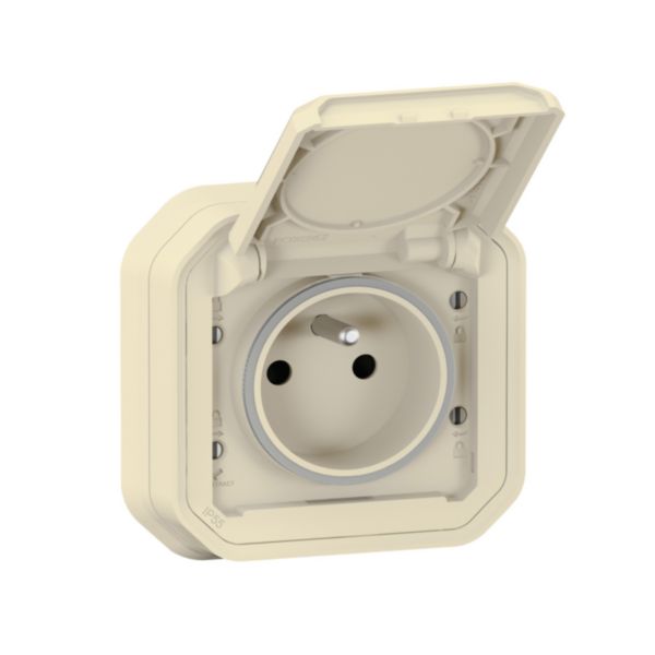 Prise de courant avec terre étanche avec volet Plexo 16A 250V livrée complète pour montage en encastré Beige - Page 6