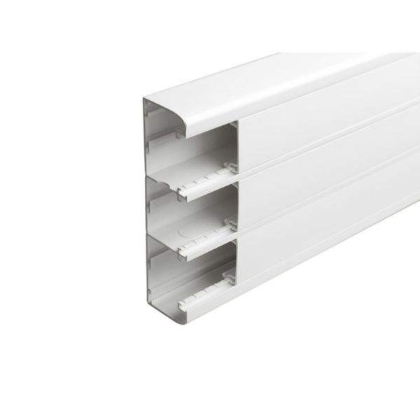 Goulotte 3 compartiments GBD 162x56mm PVC blanc (GBD5016109010)