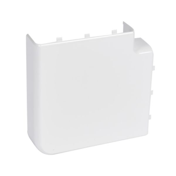 Angle plat 90° pour goulotte à clippage direct Mosaic 50x180mm - blanc antimicrobien