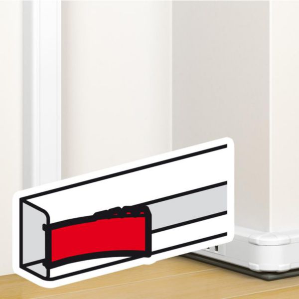Couvercle pour goulotte à clippage direct Mosaic 50x80mm , 50x130mm et 50x180mm - blanc antimicrobien - Page 2