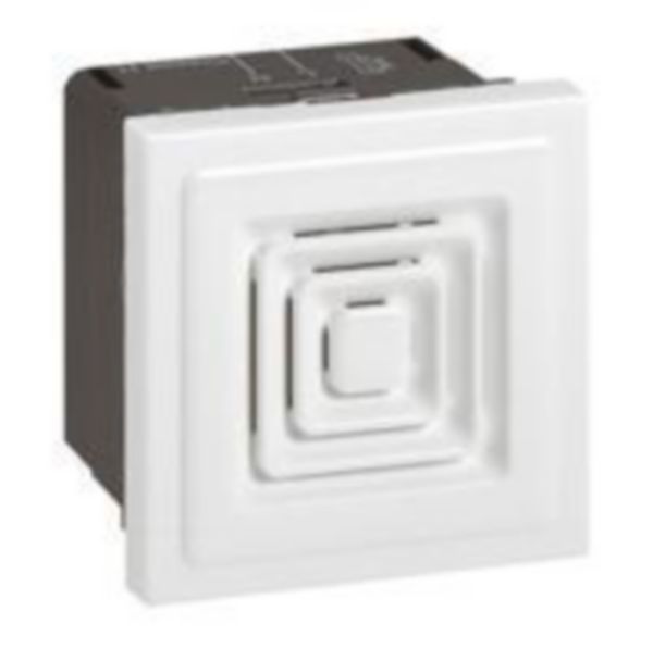 Ronfleur 70dB à 1m Mosaic 2 modules tension 230V~ à 50Hz ou 60Hz et 25mA de consommation - blanc