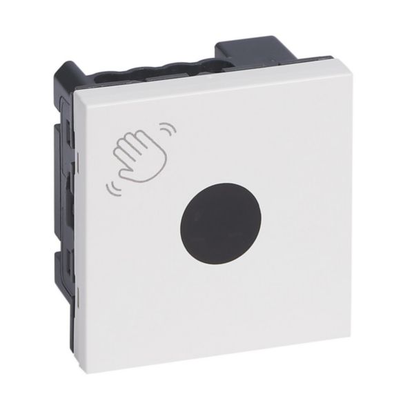 Interrupteur sans contact Mosaic pour commande de porte 2 modules - blanc antimicrobien