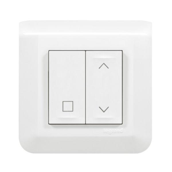 Commande sans fils, sans pile Self-e Mosaic with Netatmo pour volets roulants connectés - blanc