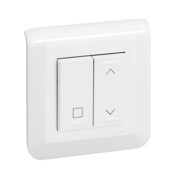 Commande sans fils, sans pile Self-e Mosaic with Netatmo pour volets roulants connectés - blanc