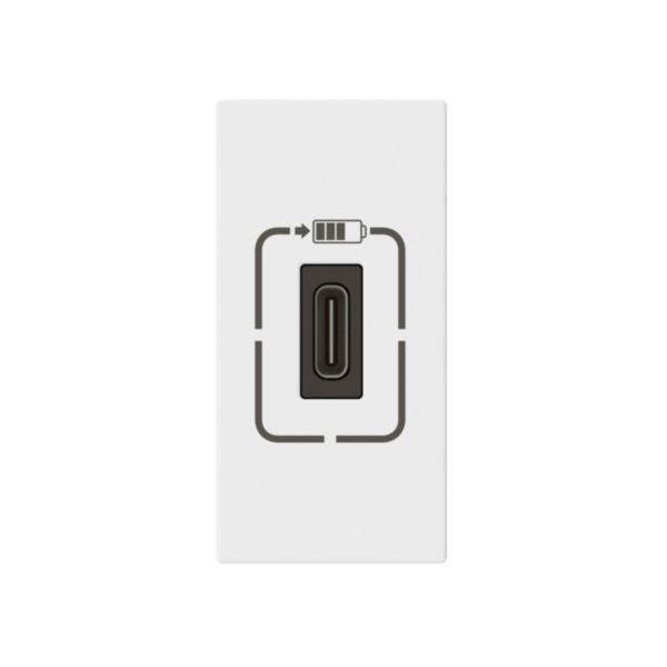 Chargeur USB Type-C 1,5A 5V= 7,5W Mosaic 1 module 230V - blanc