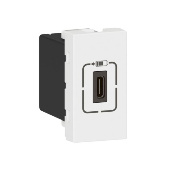 Solight P99USBC- Multiprise avec un chargeur USB A+C et interrupteur 2x10A  blanc