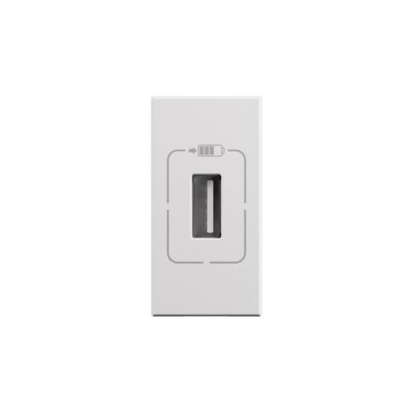 prise USB Type-A 1,5A 5V= 7,5W Mosaic 1 module 230V - blanc