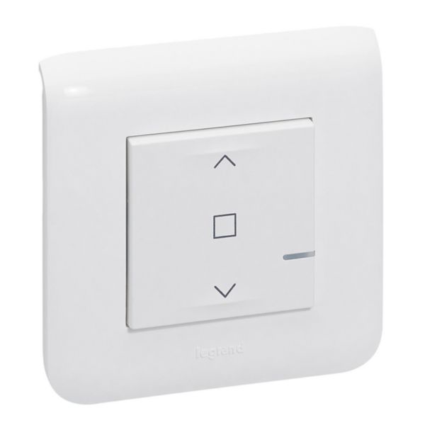 Interrupteur connecte avec neutre pour volets roulants mosaic blanc