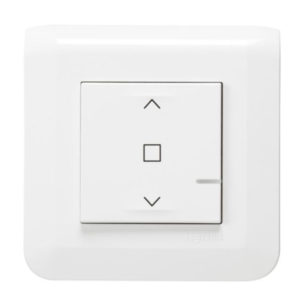 Interrupteur filaire connecté pour volet roulant Mosaic with Netatmo - blanc