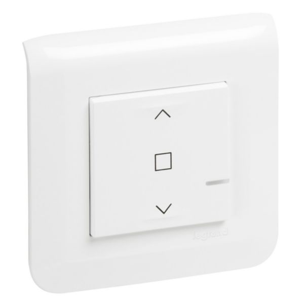 Interrupteur filaire connecté pour volet roulant Mosaic with Netatmo - blanc