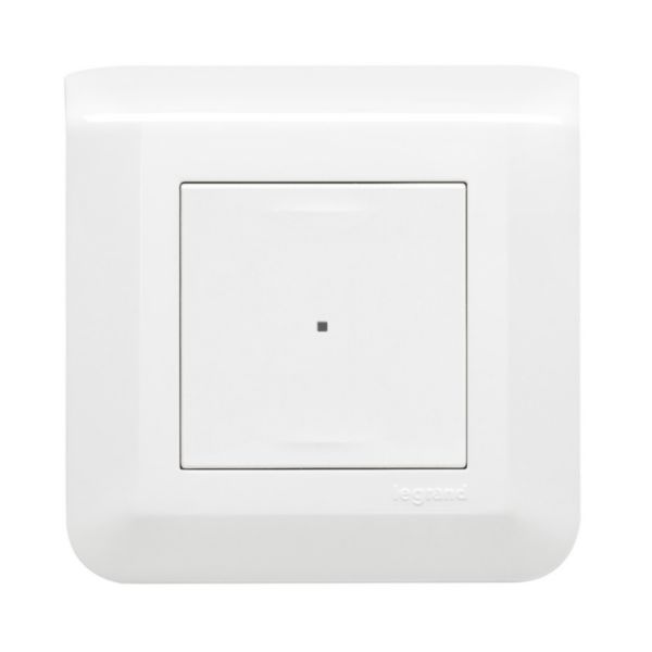 Interrupteur filaire connecté option variateur pour installation connectée Mosaic with Netatmo avec neutre 150W - blanc