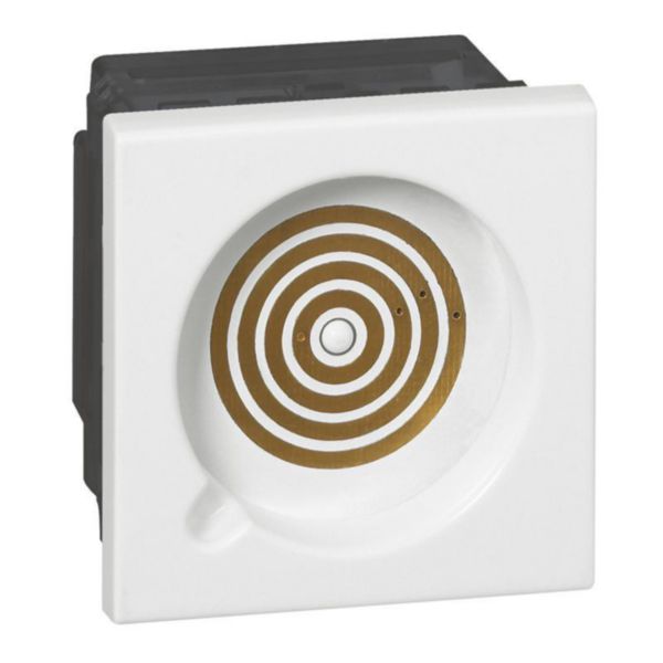Prise pour manipulateur pour appel seul Mosaic 2 modules - blanc antimicrobien