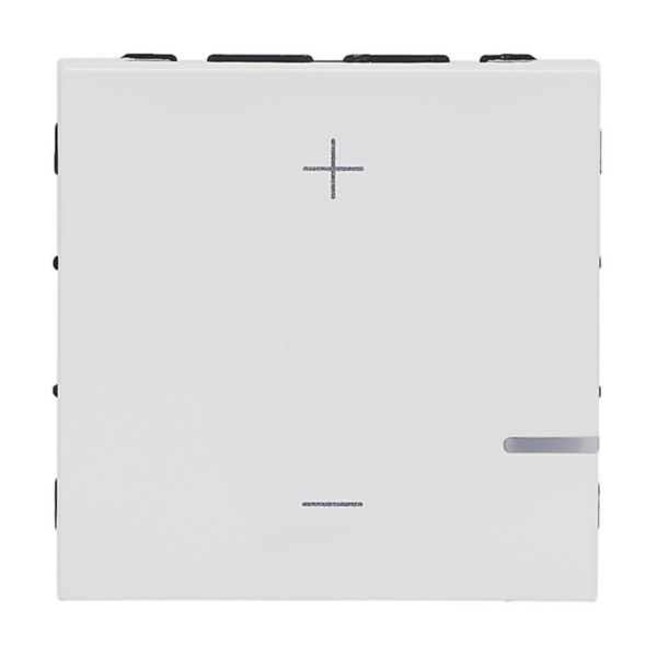 Variateur universel Mosaic 2 fils 125W - livré avec enjoliveur Blanc